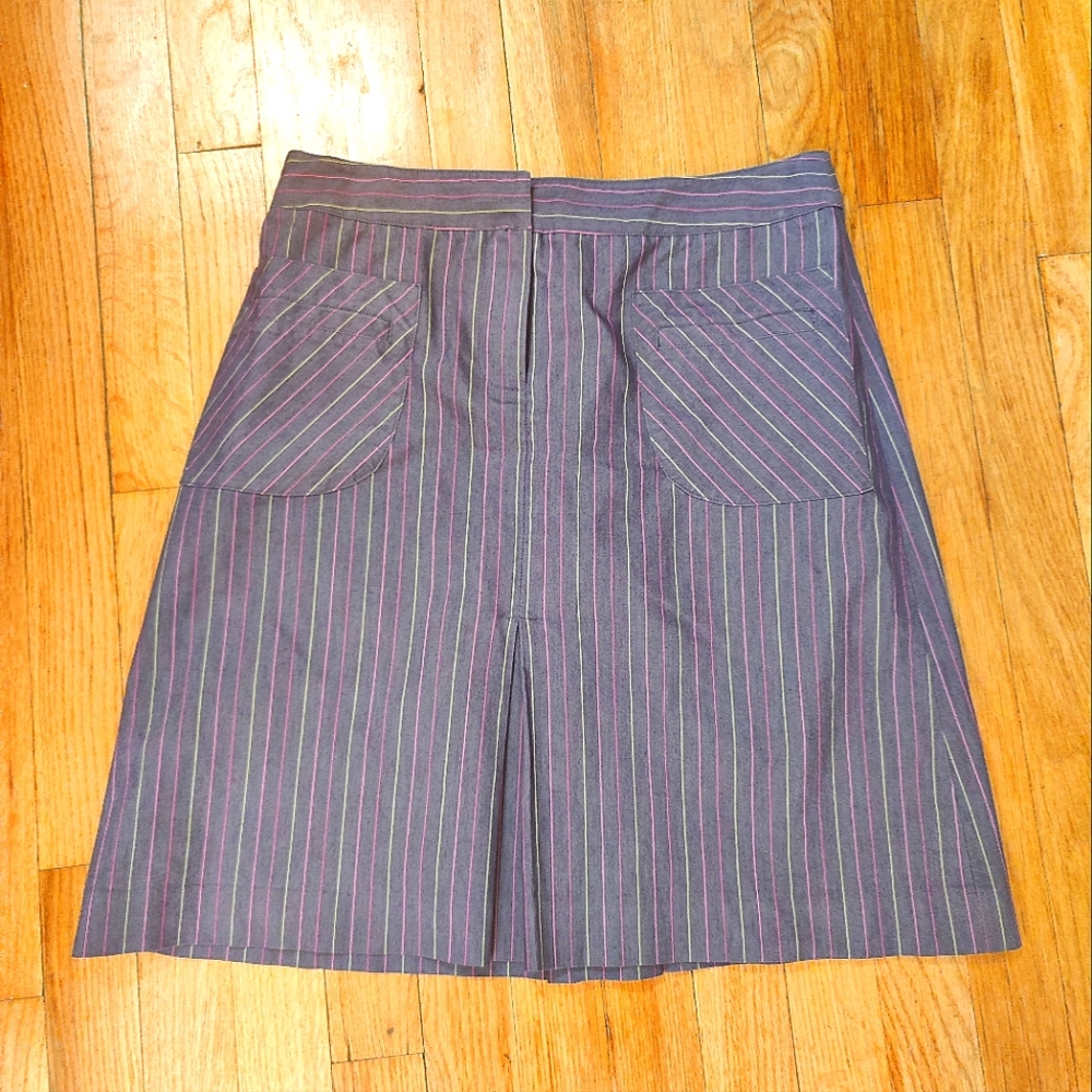 Lilly Pulitzer pinstripe pocket rainbow mini skirt 4